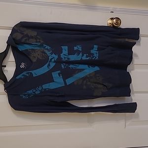 Long sleeved hooded shirt